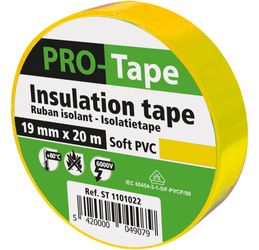 PROTAPE - Ruban Isolant 50 Mm X 20m X 0,15mm, Vde / Jaune
