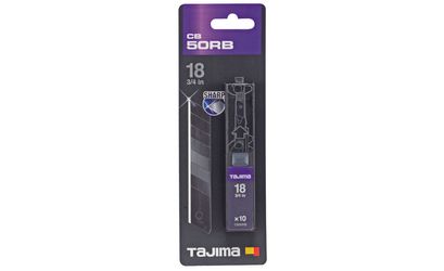 TAJIMA - Lames Sécables 'Premium' Razar Black Blade - 18 Mm - Par 10 Pcs