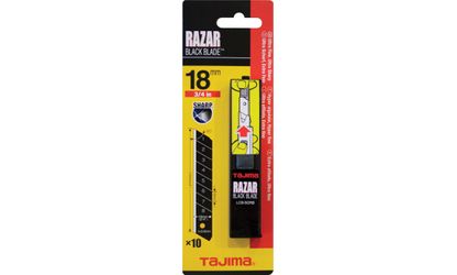TAJIMA - Lames Cassables 18 X 0,5 Mm Razar Black Blade - Par 10 Pcs