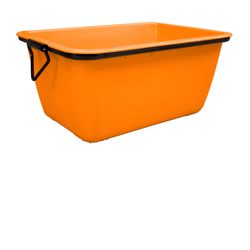 WEMAS - Auge à mortier rectangulaire - ORANGE -  200 L (GS-TÜV 700kg)