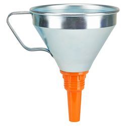 PRESSOL - Entonnoir Fer Blanc Bec Droit Filtre Laiton Ø200mm