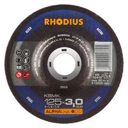 RHODIUS - Disque À Tronçonner Manuel (Conventionne Ksmk 125x3,0x22,23