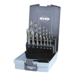 RUKO - Tarauds Droit + Forets Hss M3 - M12 Coffret Abs
