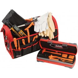 SAM - Caisse Textile 30 Litres 11 Outils Isole Cp11