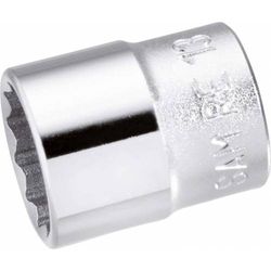 Douille 1/4" 12 Pans 7/8" (22mm) KS Tools 9171475 - Acier Chrome-vanadium, Longueur 25mm, Pour Vissage En Espace Restreint
