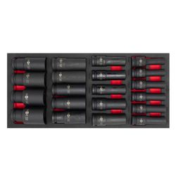 OUTILAC - Module Met Lange Slagmoersleutels 1/2'' 20 Stuks