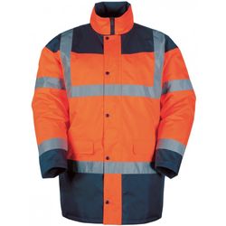 Werkparka Met Hoge Zichtbaarheid Oranje/Blauw - Maat Xl