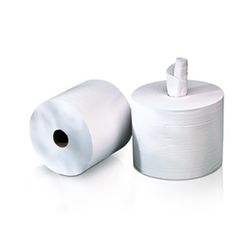 Poetspapier wit 1 laag 120 m x 20 cm - pak 12 rollen