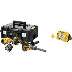 DEWALT - 18V XR Brushless accu-bandvijl 13mm in TSTAK koffer (2x 1.7Ah accu + lader)