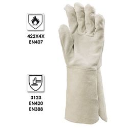COVERGUARD - Lashandschoenen - 5 Vingers Mouwen 15 Cm - Groote 10