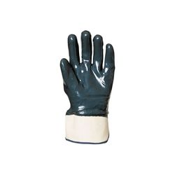 COVERGUARD - Blauwe nitrilhandschoenen met dubbele coating, rug gecoat, veiligheidsmanchet, eco. - 10