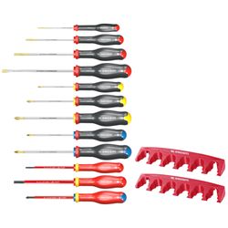 FACOM - Set Van 12 Schroevendraaiers Met Houder At.J12r1pb  +Bestseller+