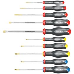 FACOM - Set Van 10 Schroevendraaiers Atw.J10pb  +Bestseller+