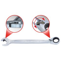 KS TOOLS - DUO GEAR® ratel-ringsteeksleutel 24 mm