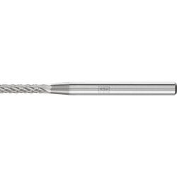 PFERD - Hardmetalen stiftfrees cilinder ZYA Ø 02x10 mm stift-Ø 3 mm Z3P universeel middel met kruisvertanding
