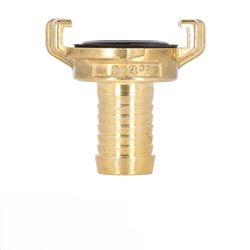 SOLID - Slangpilaar voor slangen van 19mm (3/4") -  Messing - op kaar