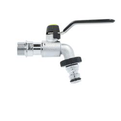 SOLID - Kraan - 1/2" - MESSING verchroomd - op kaart
