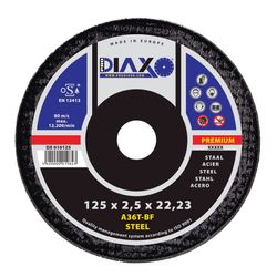 PRODIAXO - Snijschijf Staal Ø 125 X 2,5 Mm A36t-Bf / Premium Construction