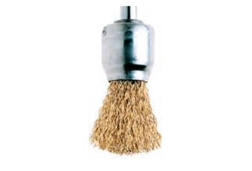 FECIN - Industr. V-Penseelborstel F-22 N°9/0,30, 6 Mm Stang, Vermessingd