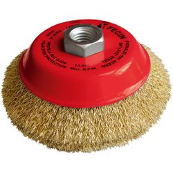 FECIN - Komborstel Konisch F-15 Ø100/M14/0, 3 / Vermessingd, Blister Pack