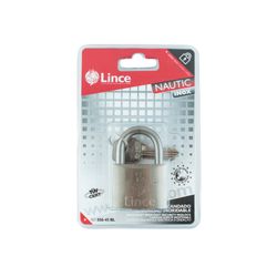 LINCE - Cylinderhangslot Nautic - Inox - En-12320 - Korte Beugel - 45 Mm