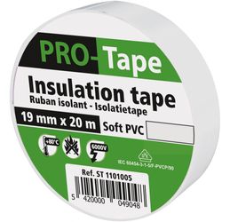 PROTAPE - Isolatietape 19 mm x 20 m x 0,15 mm, VDE / wit