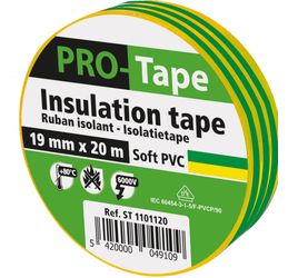 PROTAPE - Isolatietape 19 Mm X 20m X 0,15mm, Vde / Geel/Groen